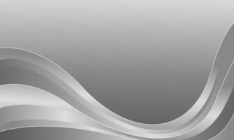 Elegant modern silver wave background with abstract lines vector