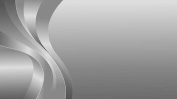Elegant abstract silver luxury wave background with smooth metallic design vector