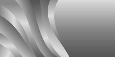 Abstract modern Silver wave background, metallic wallpaper vector