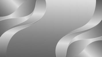 elegant silver luxury curve background with smooth metallic gradient and abstract lines vector