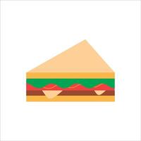 sandwich icon in flat style vector