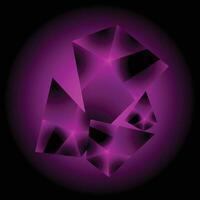 a purple abstract background with a diamond shape vector