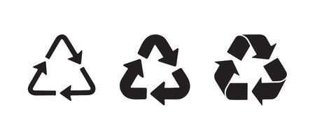 reduce reuse recycle icon set vector
