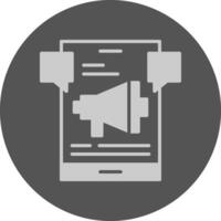 Social media Circle Minimal Grey Circle Style Icon vector
