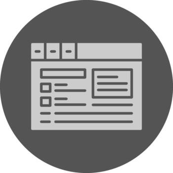 Schema markup Circle Minimal Grey Circle Style Icon vector