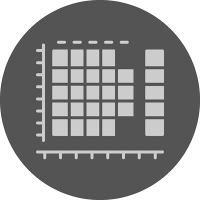 Heatmap Circle Minimal Grey Circle Style Icon