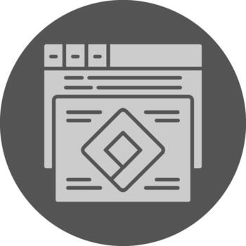 Attribution modeling Circle Minimal Grey Circle Style Icon vector