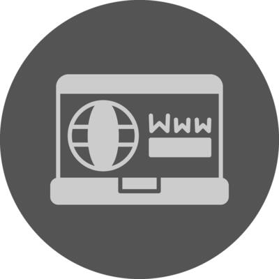 Www Icon Minimal Grey Circle