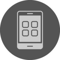 App Icon Minimal Grey Circle vector