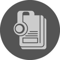 Audiobook Icon Minimal Grey Circle vector