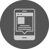 Post Icon Minimal Grey Circle vector