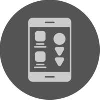 Scrolling Icon Minimal Grey Circle vector