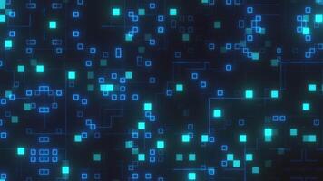 Digital backdrop with blocks and lines video