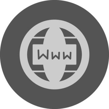web icono mínimo gris circulo vector