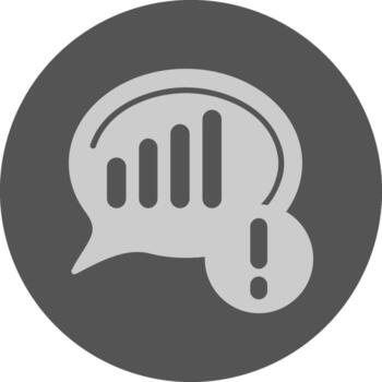 Network signal Notification Icon Minimal Design vector