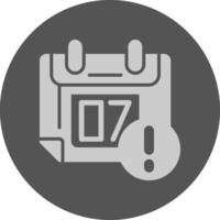 Calendar event Notification Icon Minimal Design vector
