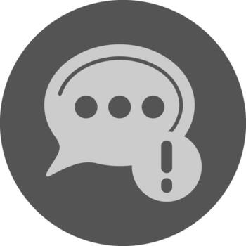 Chat message Notification Icon Minimal Design vector