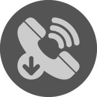 Incoming call Notification Icon Minimal Design vector