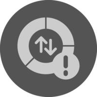 Data usage Notification Icon Minimal Design vector