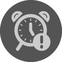 Alarm clock Notification Icon Minimal Design vector