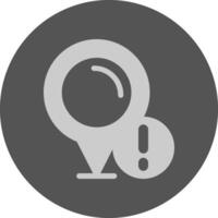 Pin Notification Icon Minimal Design vector