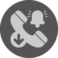 Ringing Notification Icon Minimal Design vector
