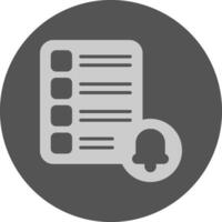 Task List Notification Icon Minimal Design vector