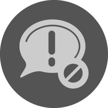 Warning Notification Icon Minimal Design vector