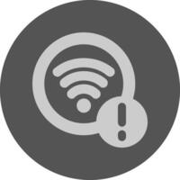 WiFi Notification Icon Minimal Design vector