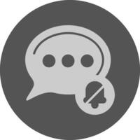 Silent mode Notification Icon Minimal Design vector