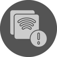 Screen mirroring Notification Icon Minimal Design vector
