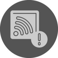 Cast Notification Icon Minimal Design vector