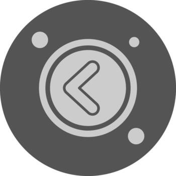 Navigation arrow left Navigation Minimal Grey Icon vector