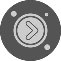 Navigation arrow right Navigation Minimal Grey Icon vector