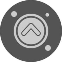 Navigation arrow up Navigation Minimal Grey Icon vector