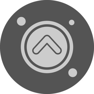 Navigation arrow up Navigation Minimal Grey Icon