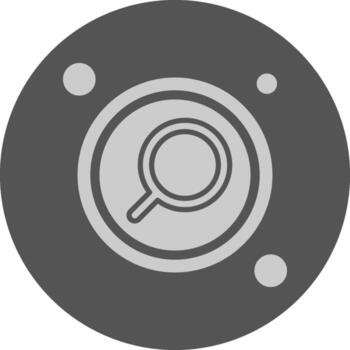 buscar botón navegación mínimo gris icono vector