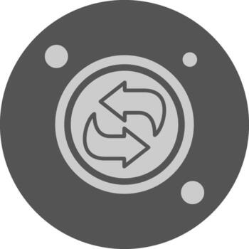 actualizar botón navegación mínimo gris icono vector