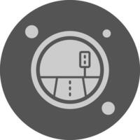 Traffic Navigation Minimal Grey Icon vector