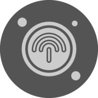 Hotspot Button Navigation Minimal Grey Icon vector