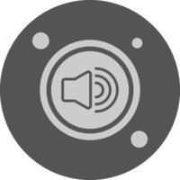 Volume Button Navigation Minimal Grey Icon vector