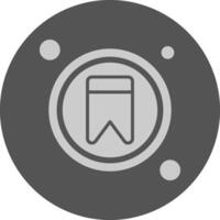 Bookmark Button Navigation Minimal Grey Icon vector