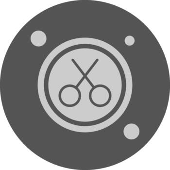 cortar botón navegación mínimo gris icono vector