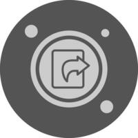 Share Button Navigation Minimal Grey Icon vector