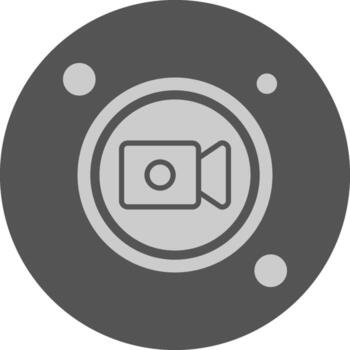 grabar botón navegación mínimo gris icono vector