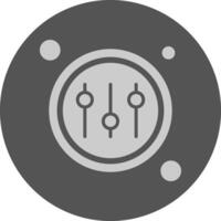 Control Button Navigation Minimal Grey Icon vector