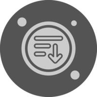 Order Button Navigation Minimal Grey Icon vector