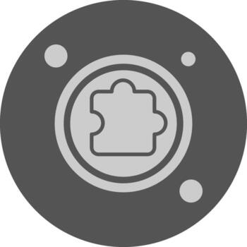 Extension Button Navigation Minimal Grey Icon vector