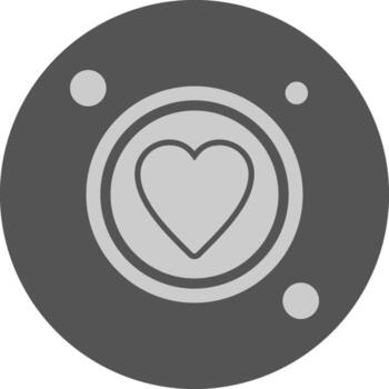 Favourite Button Navigation Minimal Grey Icon vector