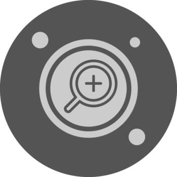 enfocar en botón navegación mínimo gris icono vector